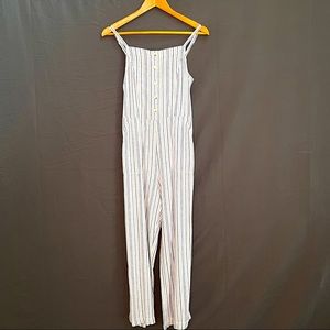 Old Navy Women’s Small Striped Linen-Blend Jumpsuit